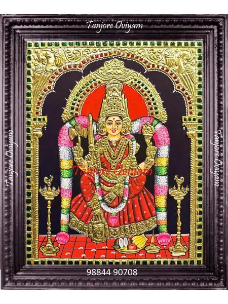 Samayapuram Mariamman Tanjore Painting